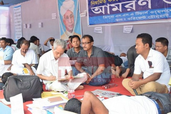 After Congress & BJP, now IPFT held visit at SSA-Hunger Strike